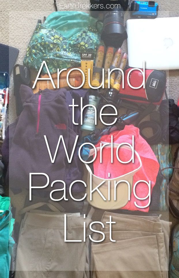 Around the World Packing List