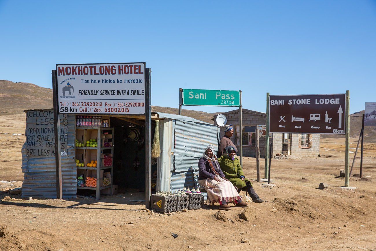 On the Sani Pass