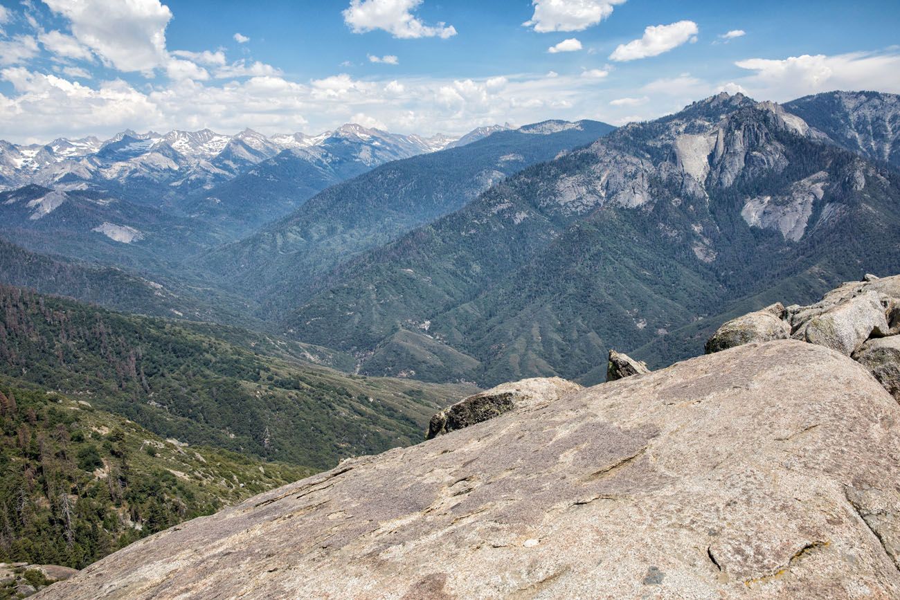 View from Moro Rock Kings Canyon and Sequoia