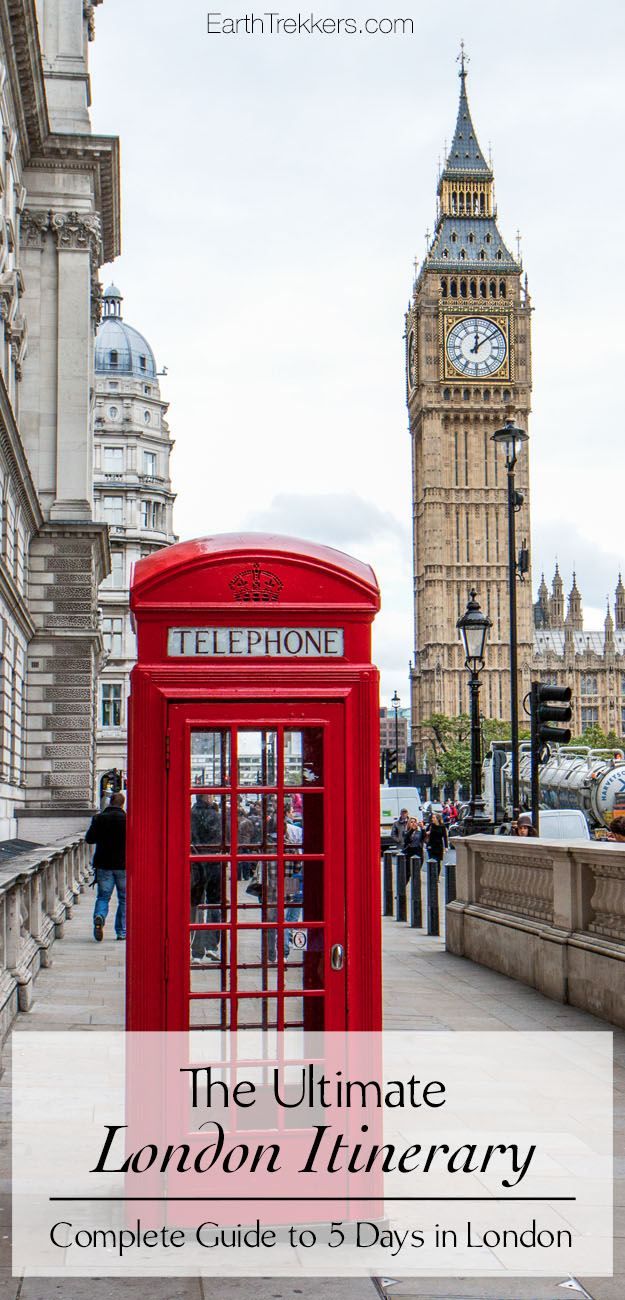 London Itinerary and Things To Do