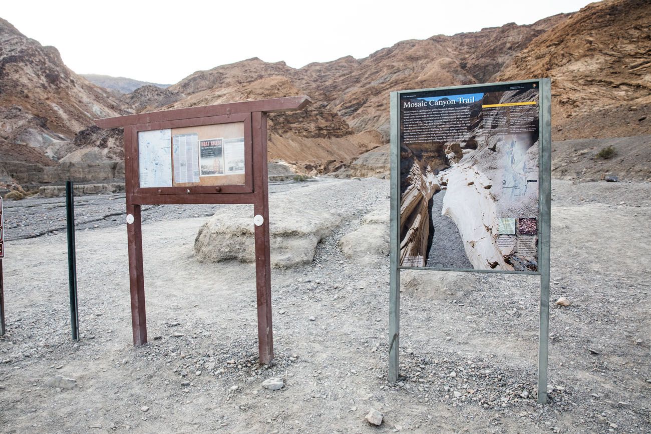 Mosaic Canyon Trailhead