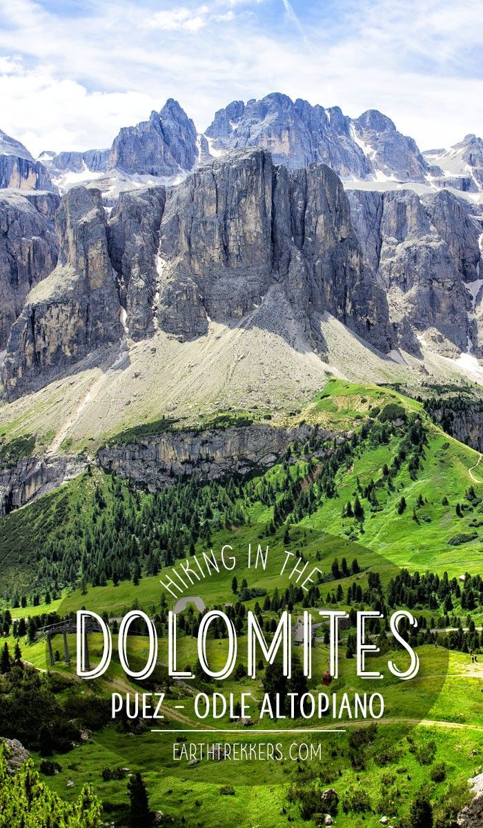 Hiking Dolomites Italy Puez Odle