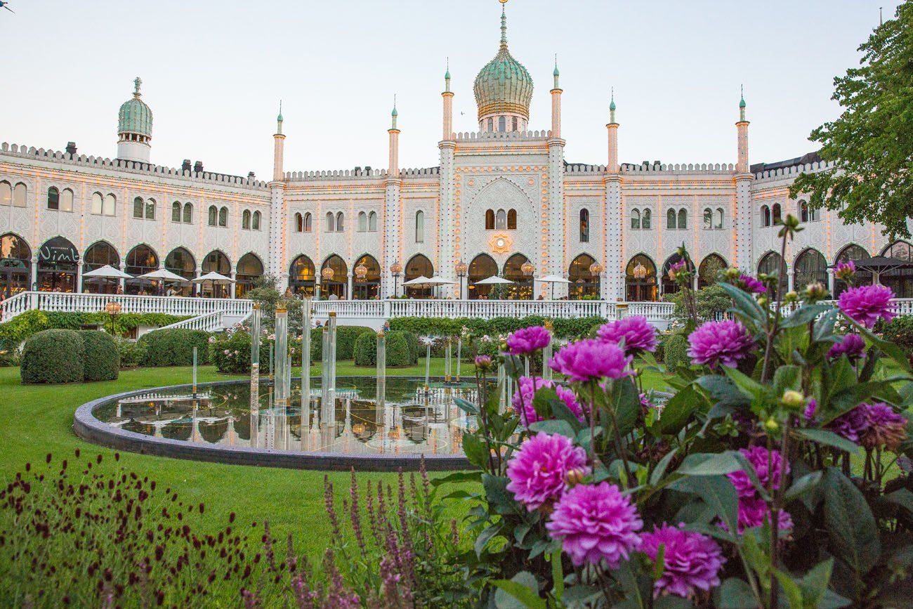 Tivoli Gardens one day in Copenhagen