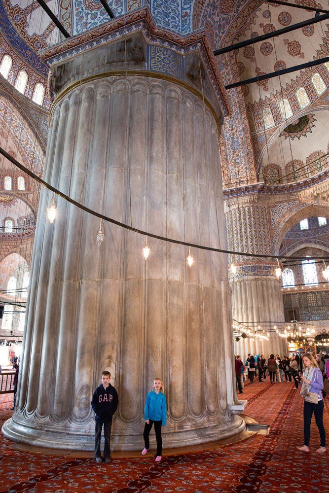 Blue Mosque with Kids