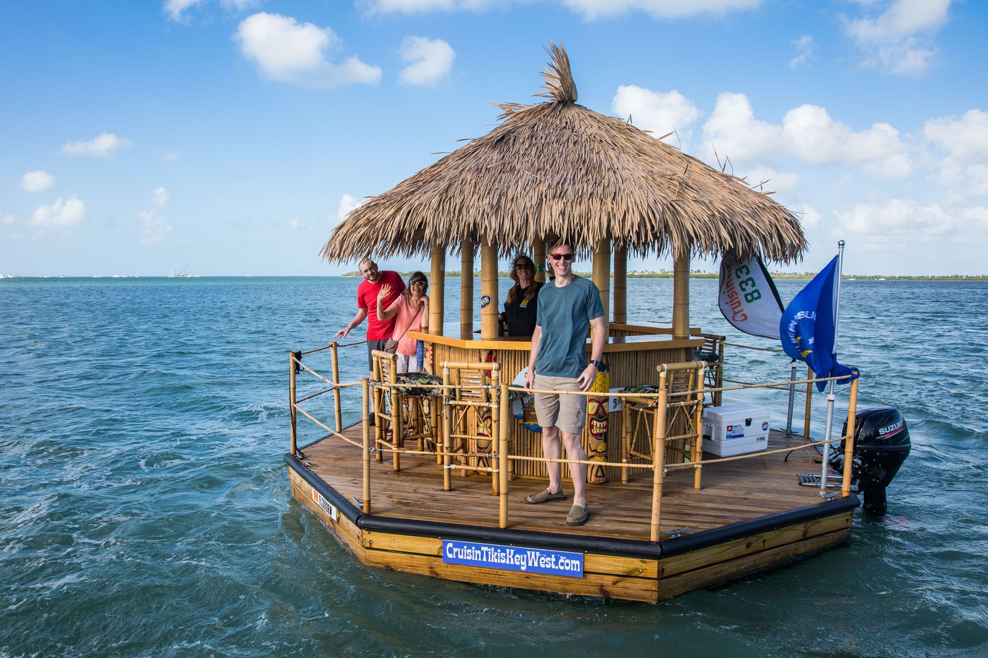Cruising around Key West in a Floating Tiki Boat | Earth ...