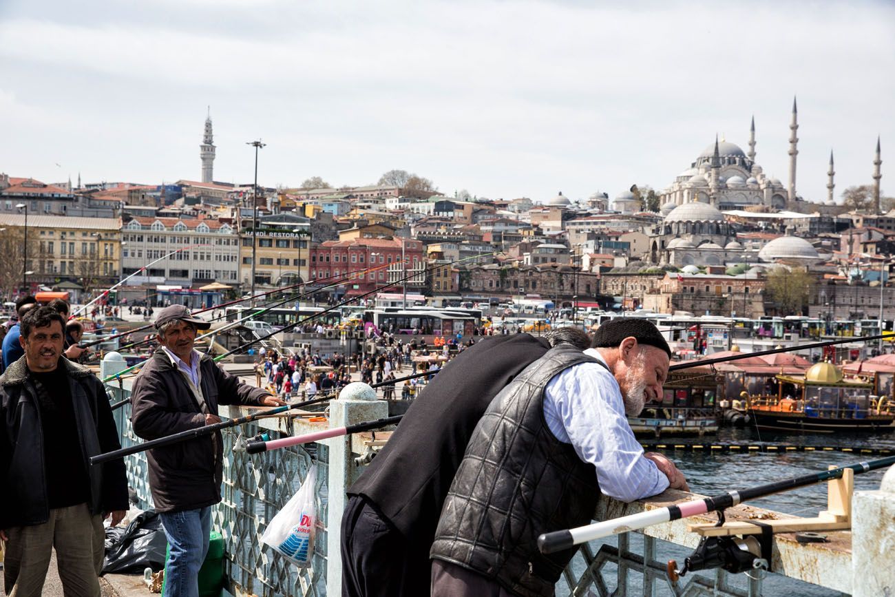 Fisherman Galata Bridge