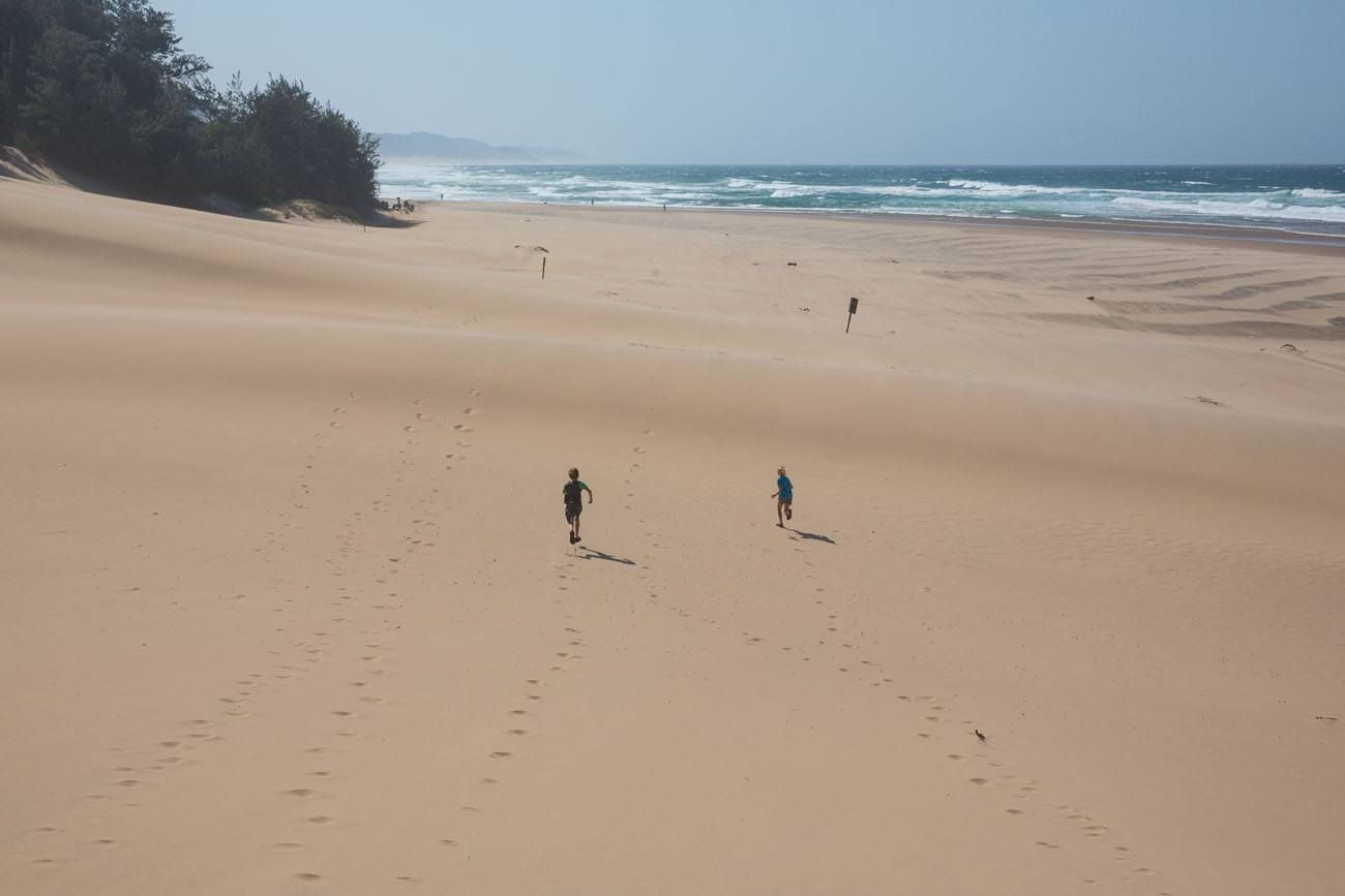 On the beach