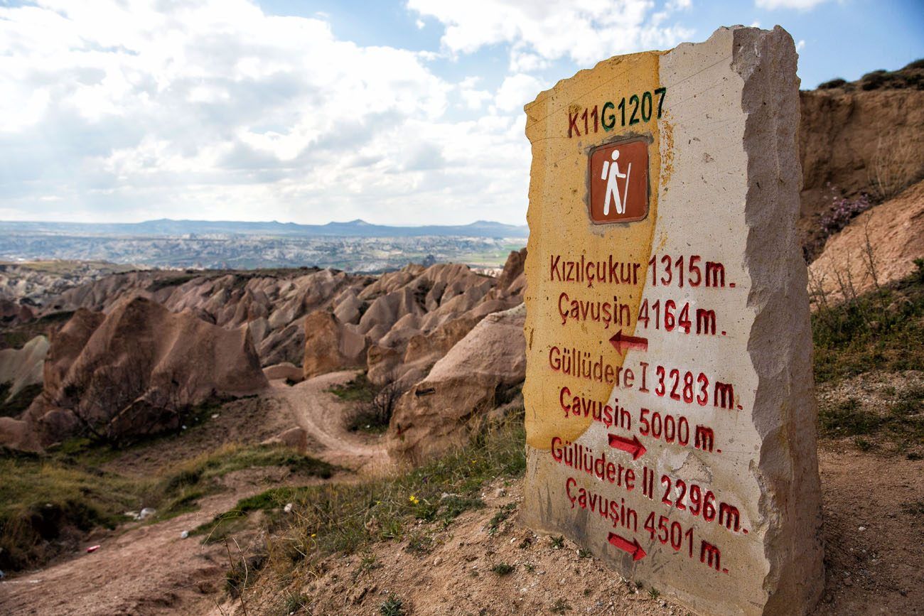 Turkey Hiking Sign