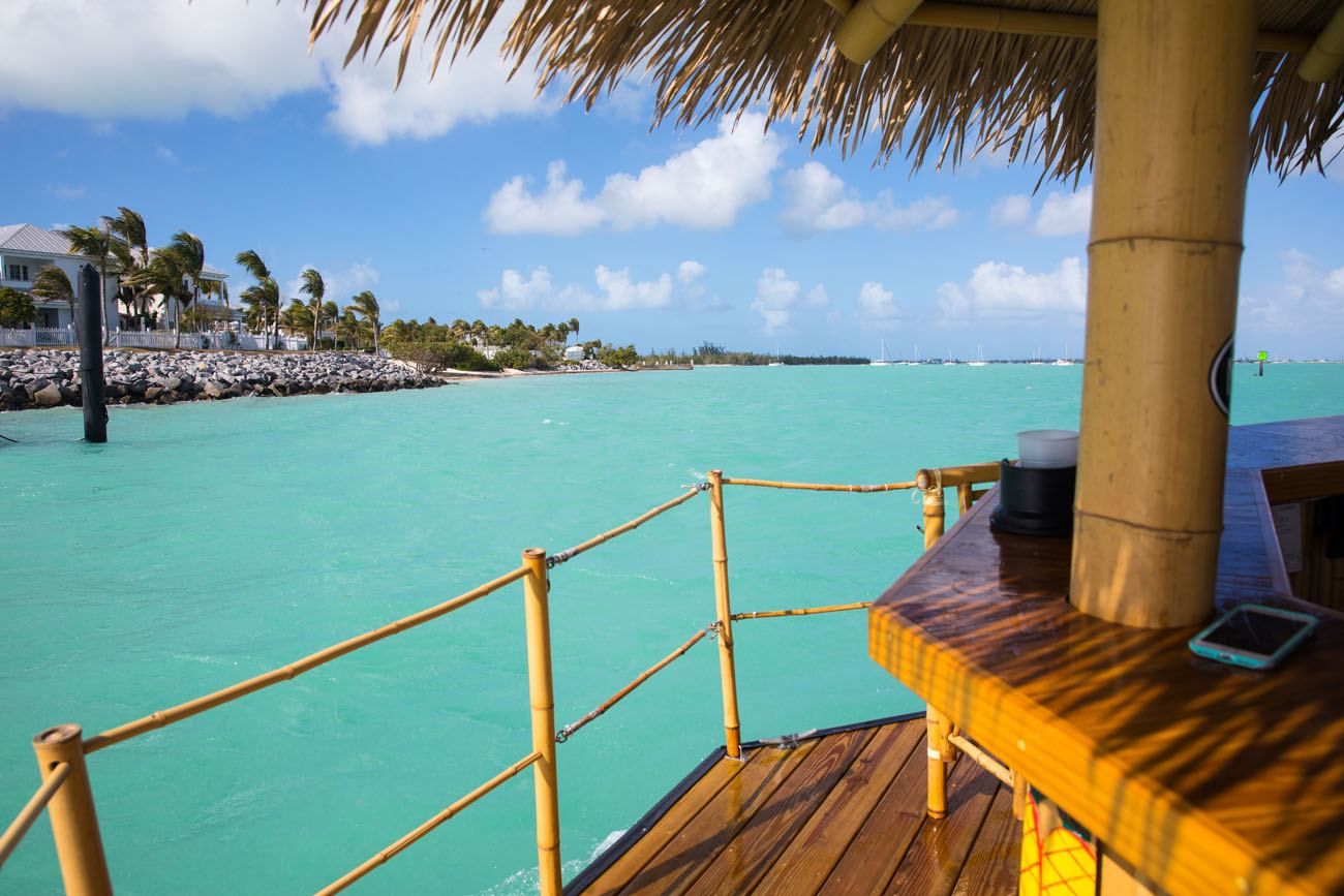 View from a Tiki Boat