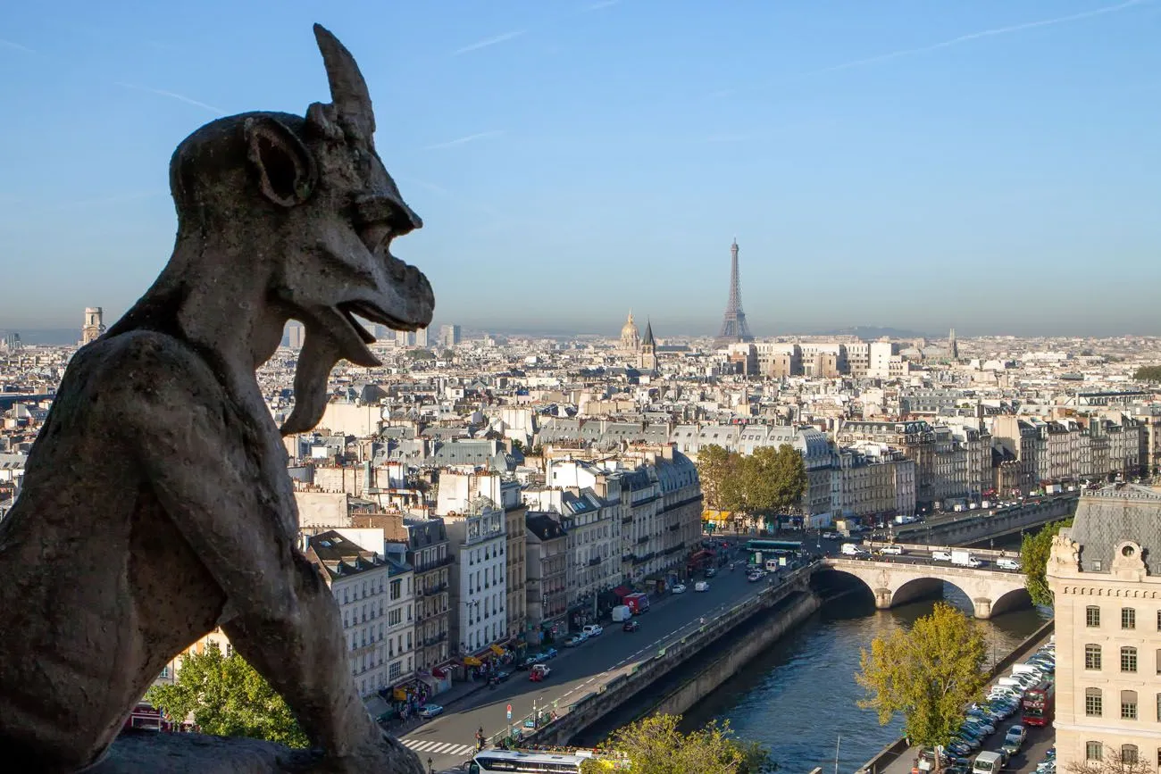 Gargoyle View London Paris itinerary