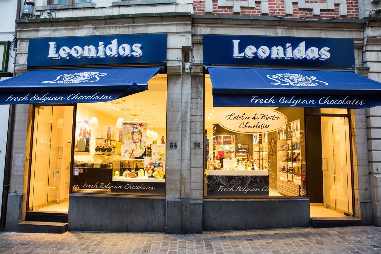 Leonidas Brussels chocolate tour