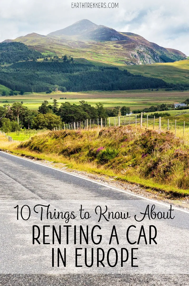 Renting a Car in Europe