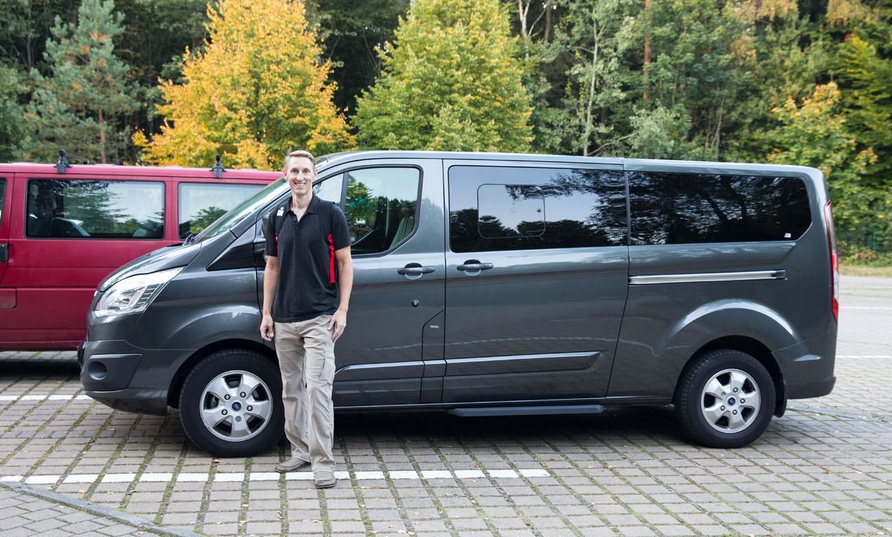 Tim and our Mega Van