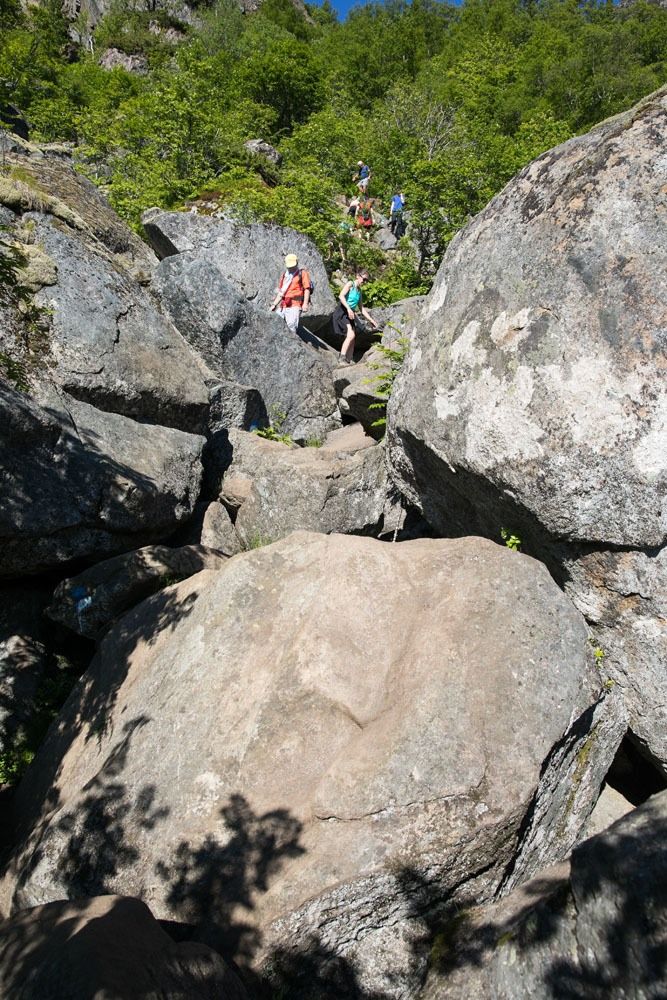 Boulders to climb