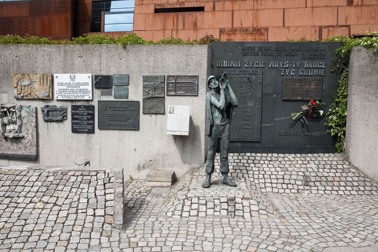 Plaques outside museum best things to do in gdansk