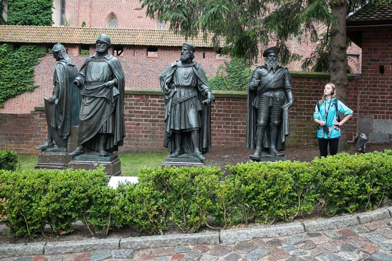 Malbork Castle Statues