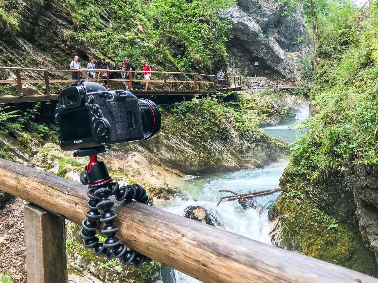 Photographing Vintgar Gorge