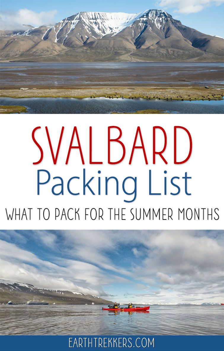 Svalbard Packing List