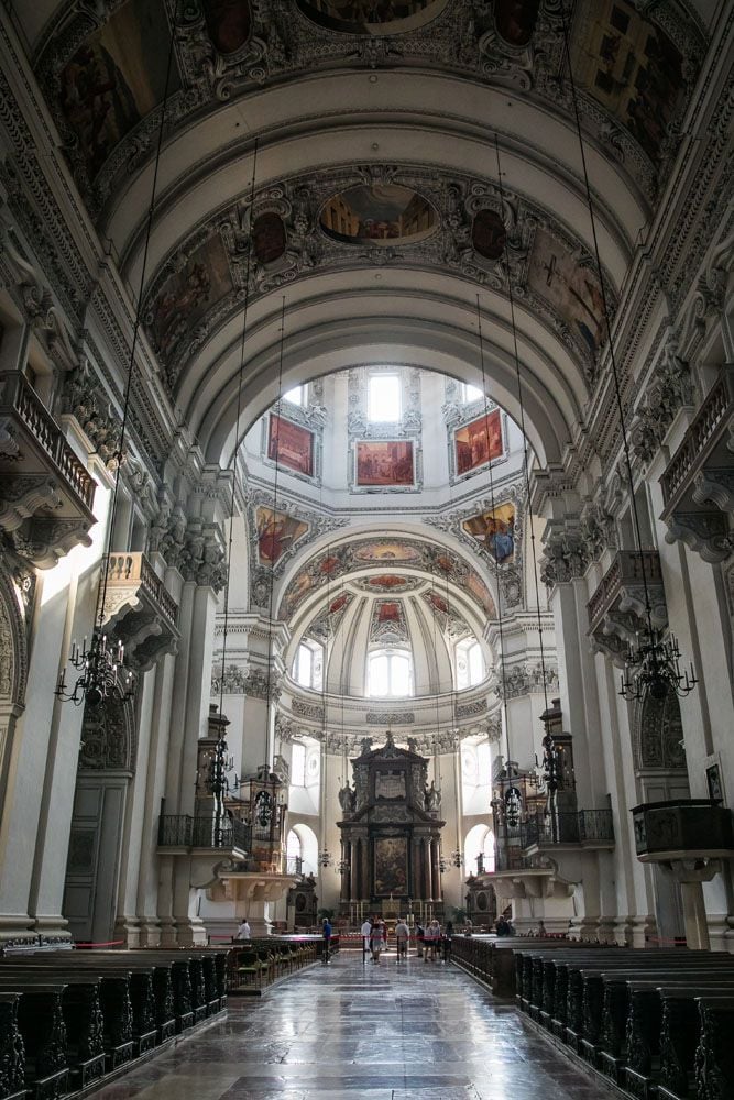 Inside Salzburg Cathedral