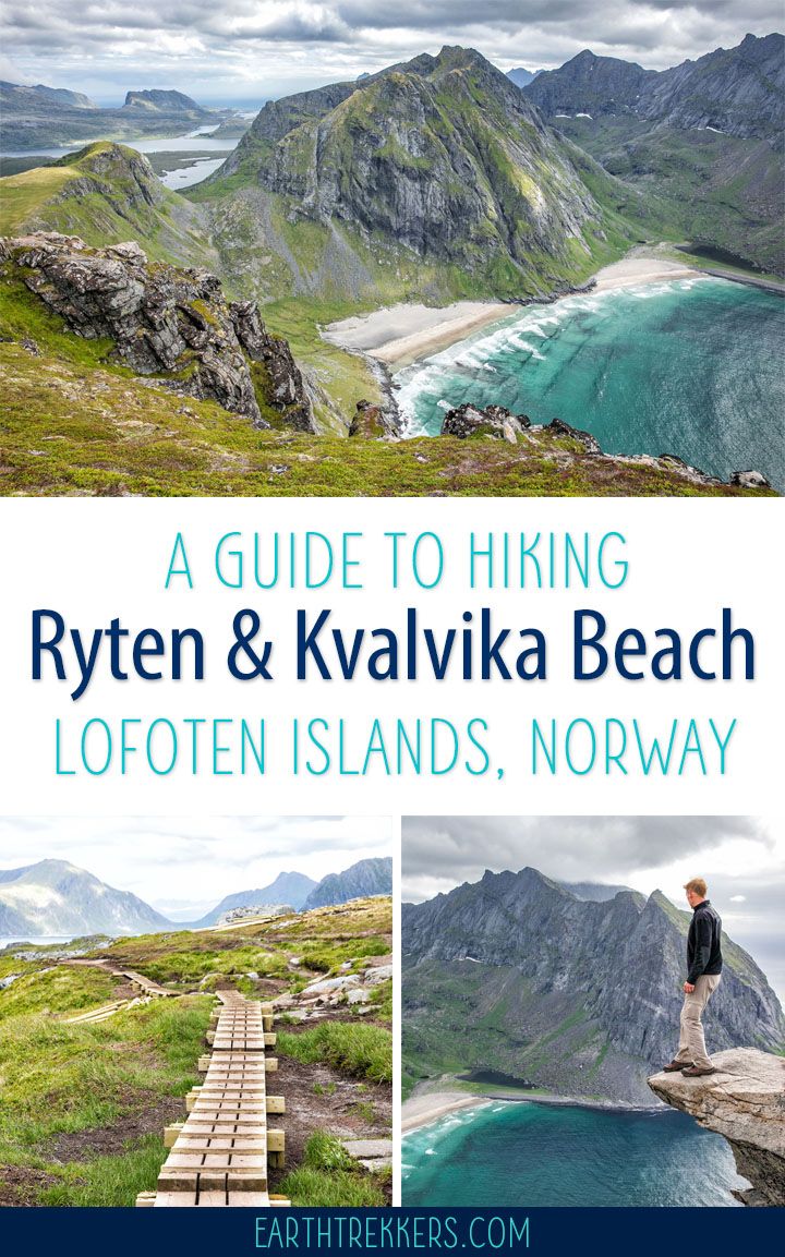 Lofoten Islands Hike Ryten Kvalvika Beach