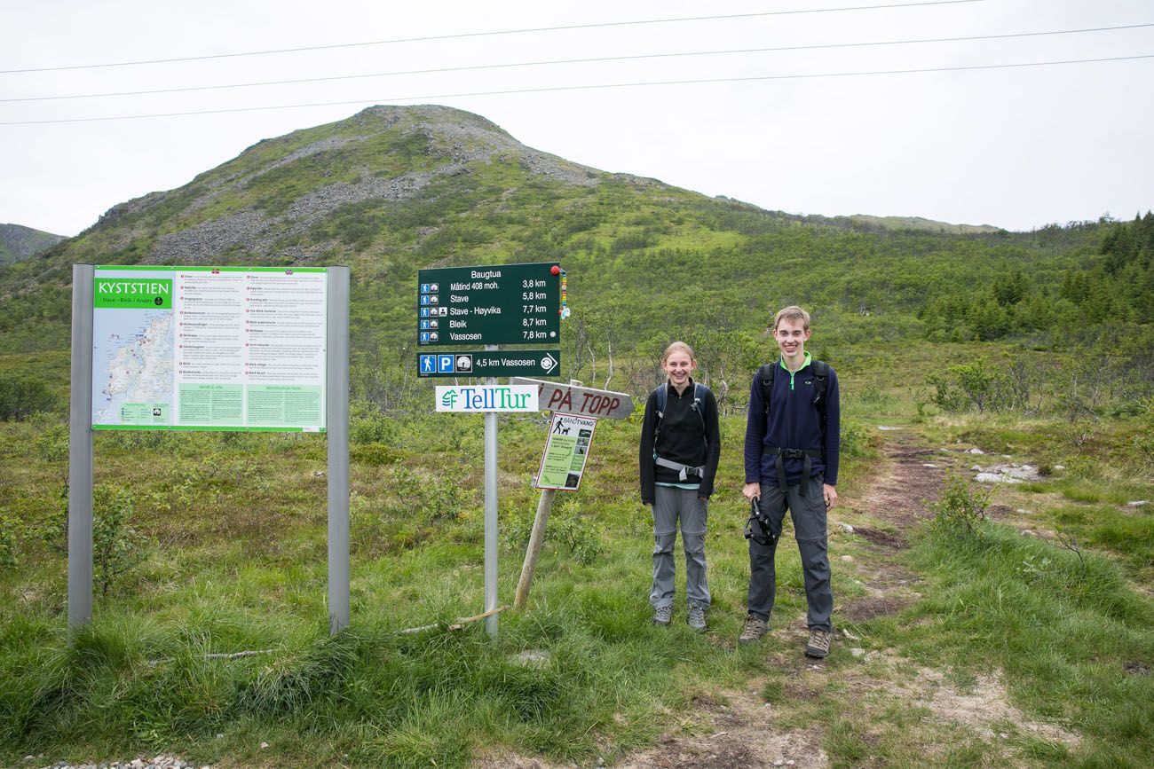 Matind Hike Trailhead