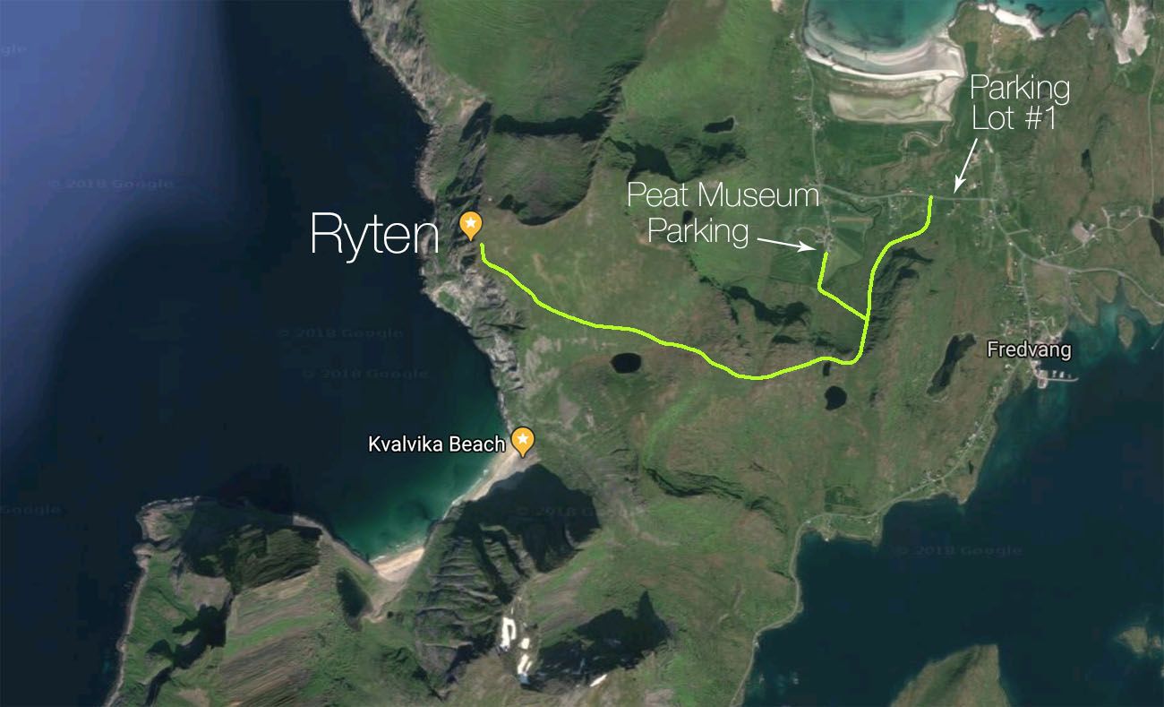 Ryten Hiking Map