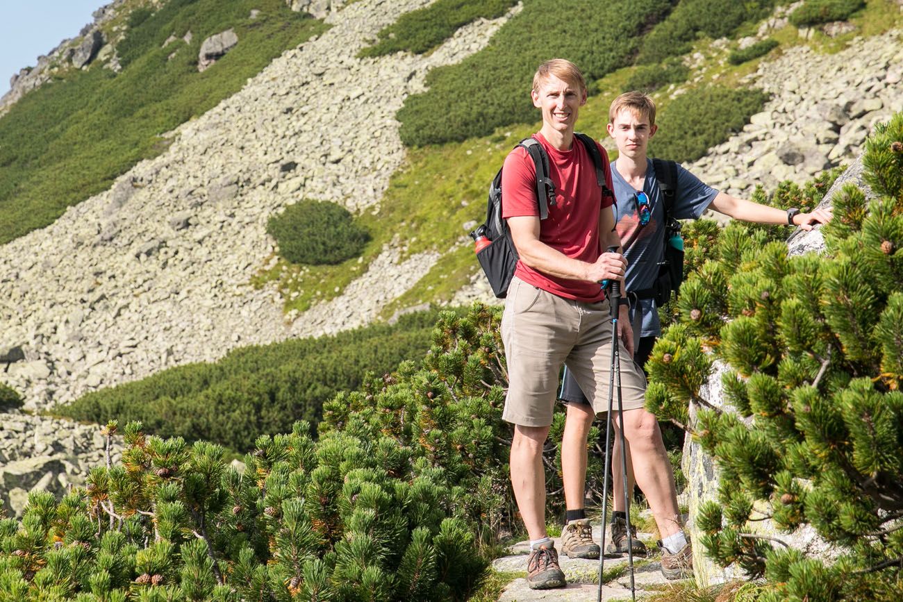 Tim and Tyler on the Trail