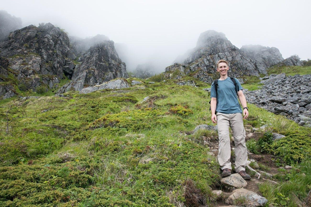 Tim on Festvagtind Trail