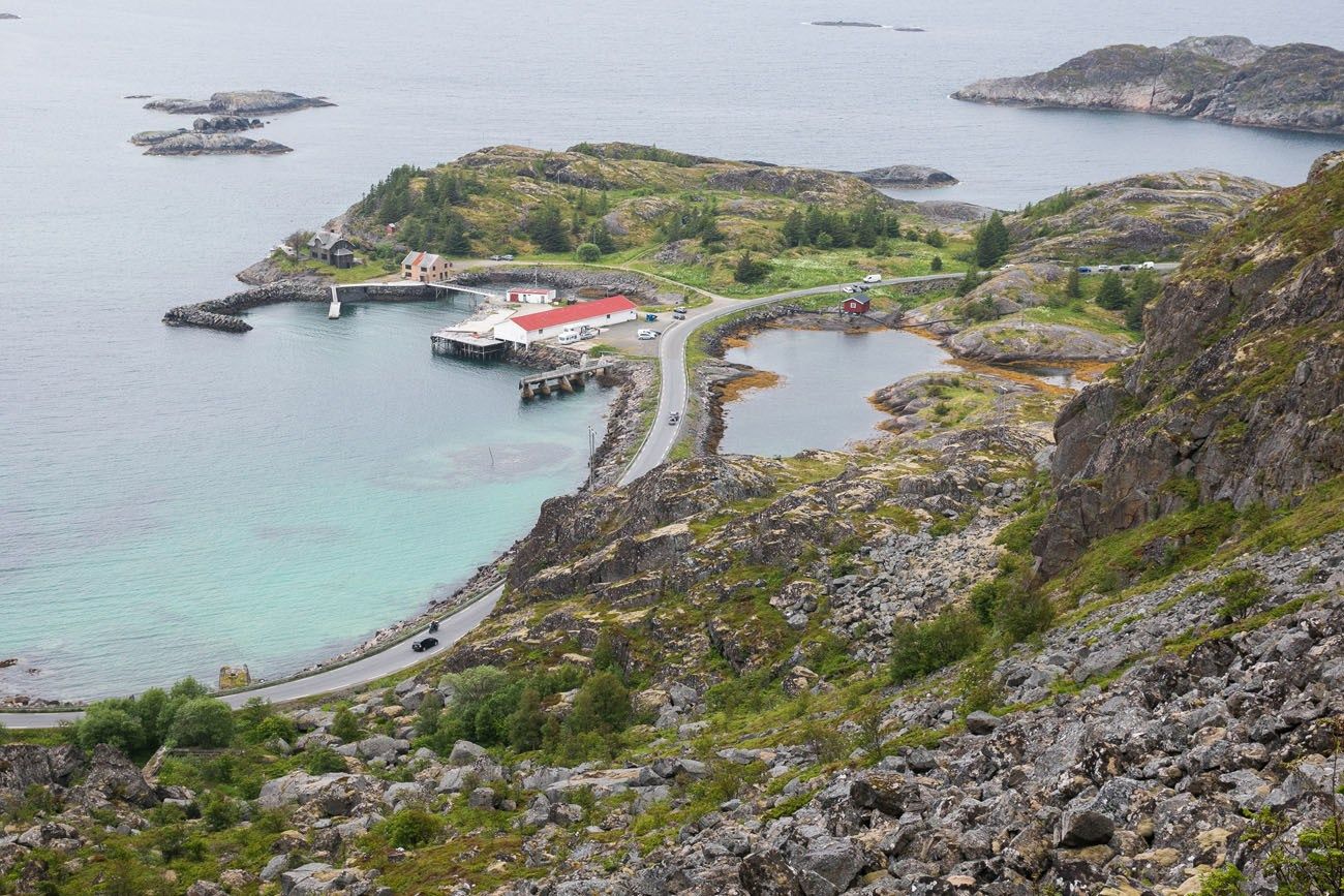 View of Festvagtind Car Park