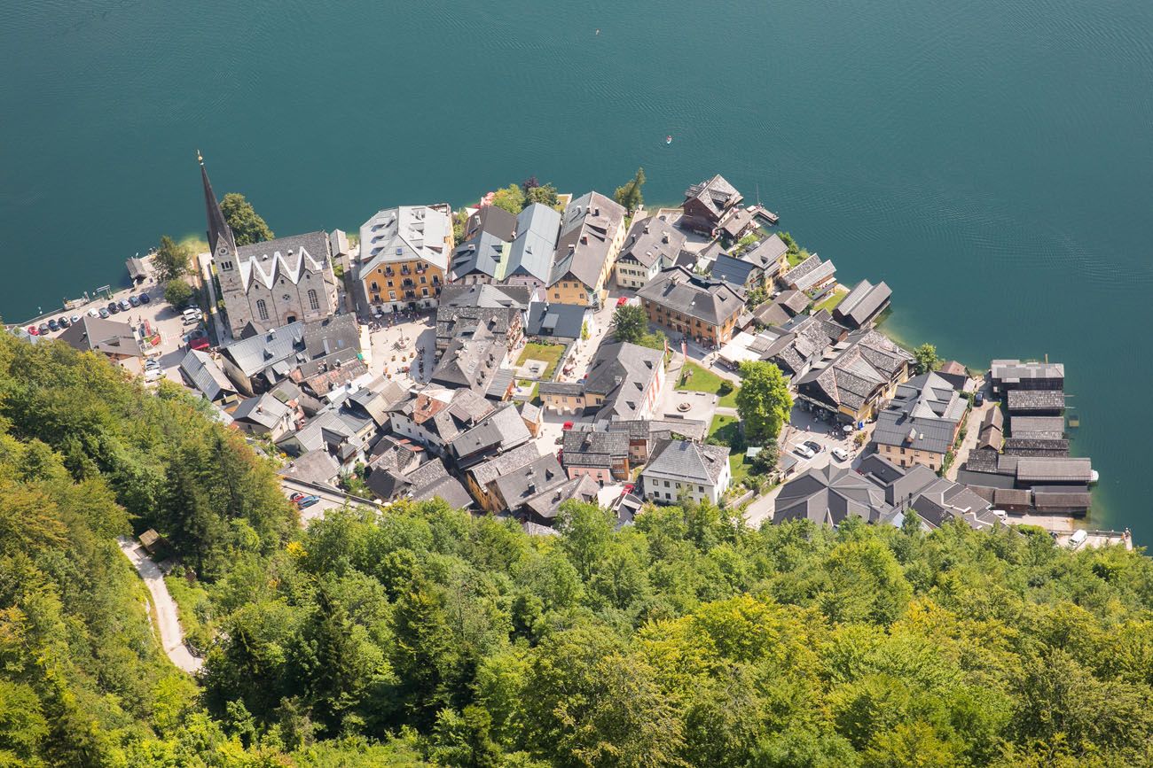 Hallstatt Old Town View