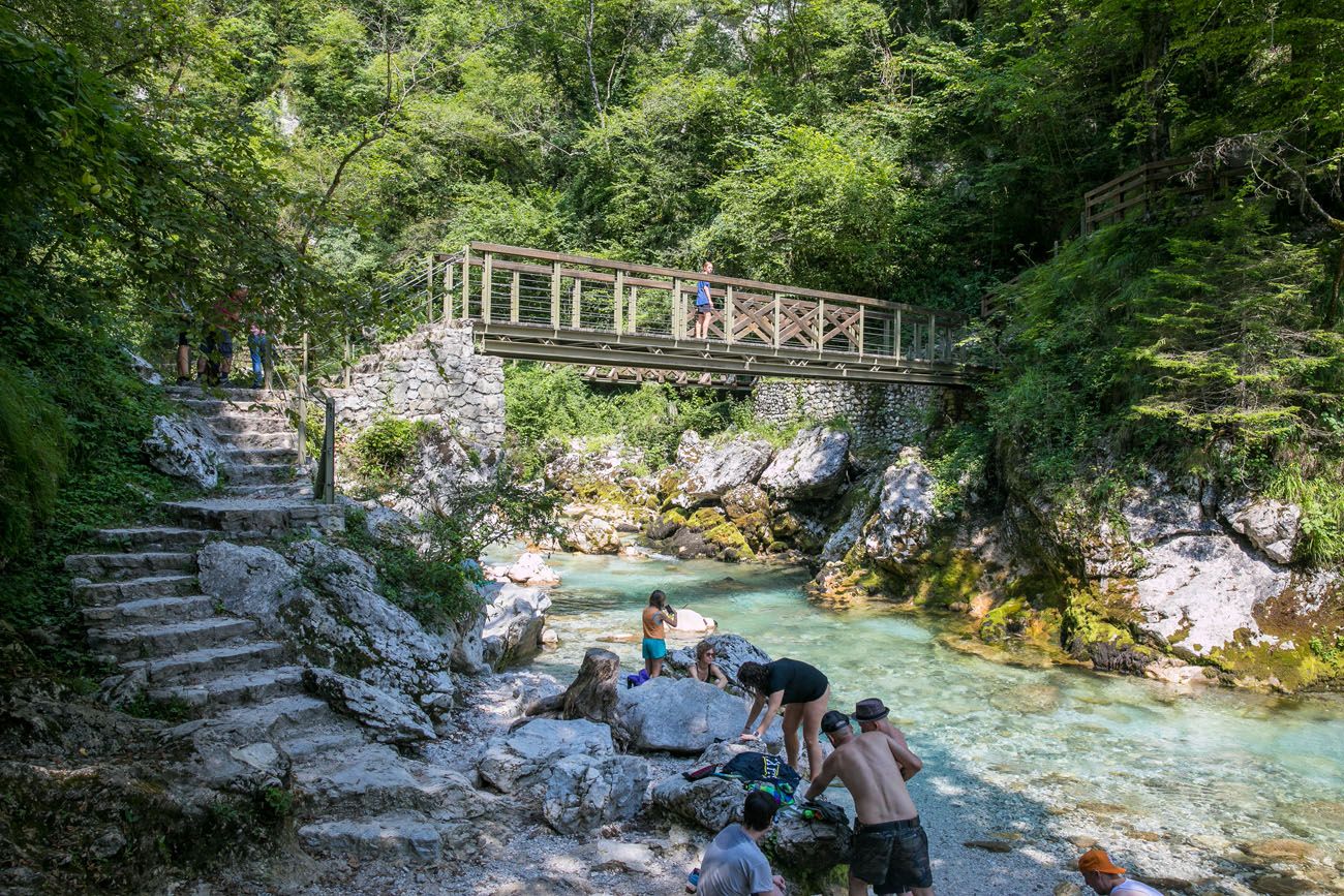 Tolmin Gorge in August