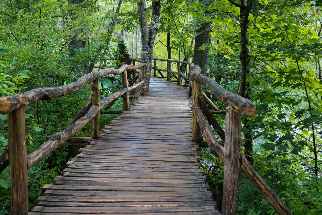 Walking through Plitvice