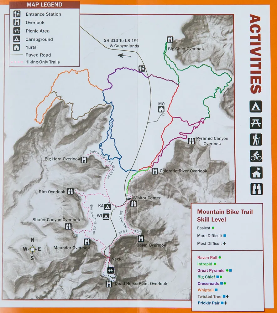 Dead Horse Point Map