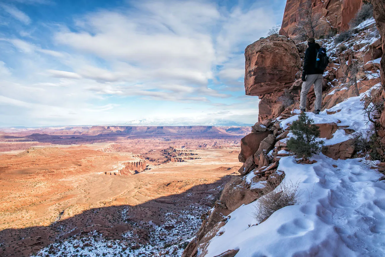 Gooseberry Hike in December things to do in island in the sky