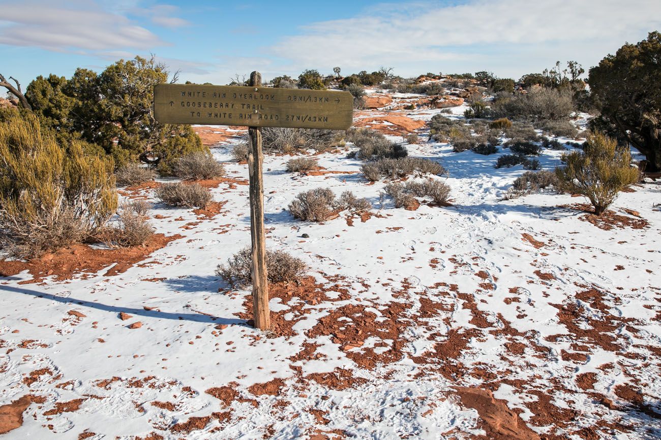 Gooseberry Trail Marker