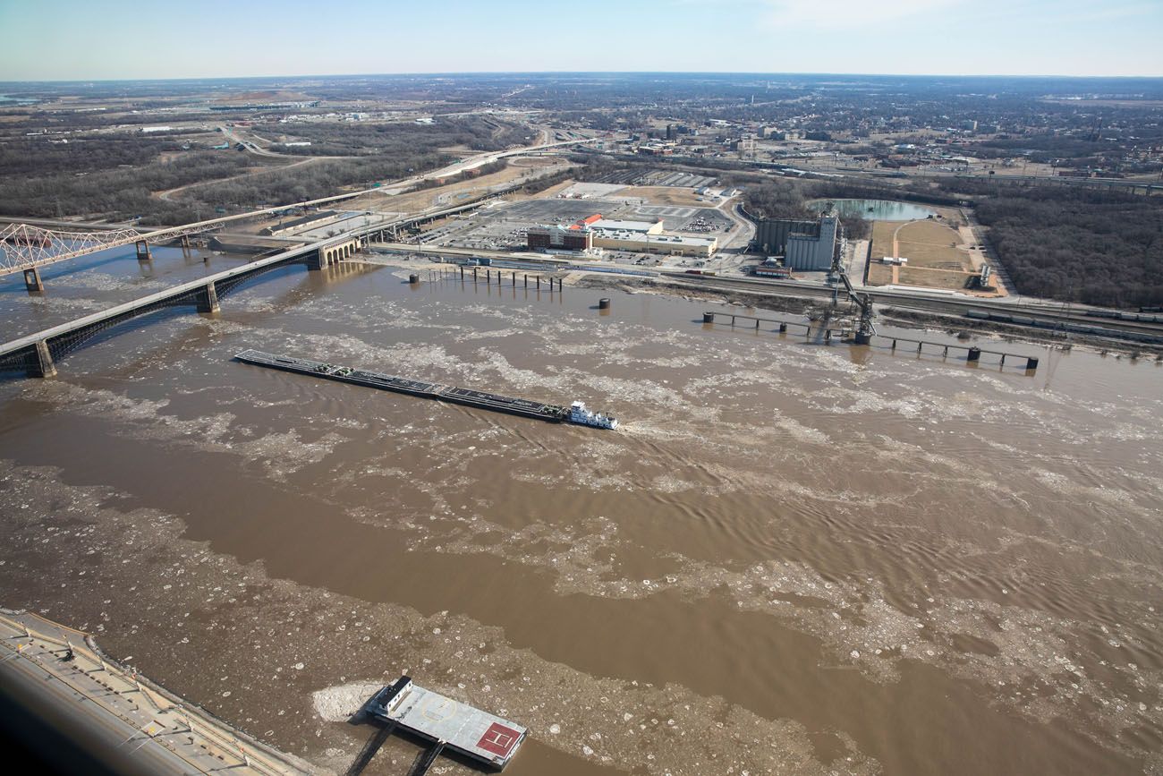 Mississippi River in February