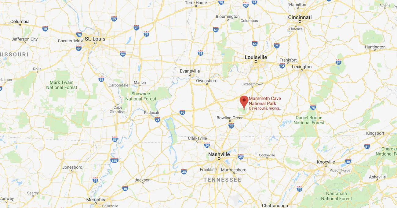 Mammoth Cave Location