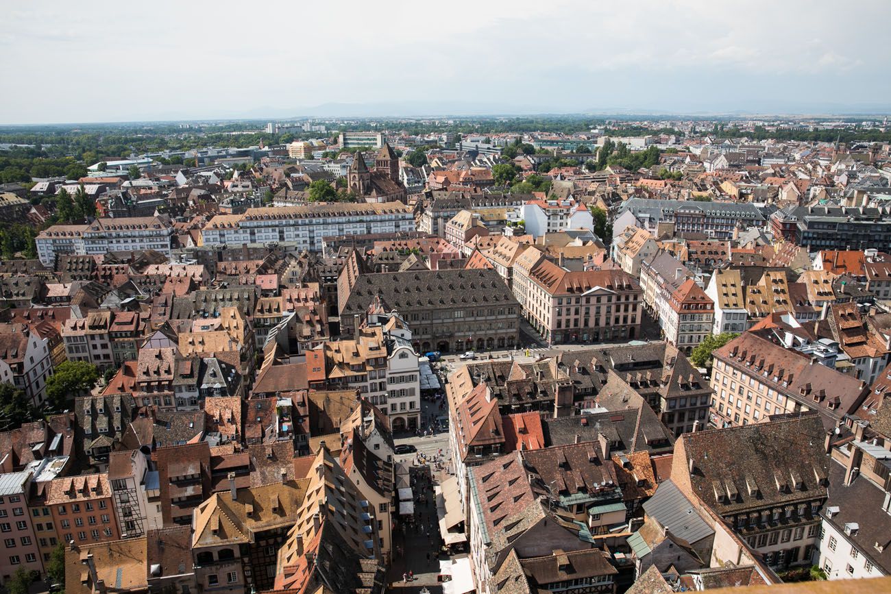 Overlooking Strasbourg