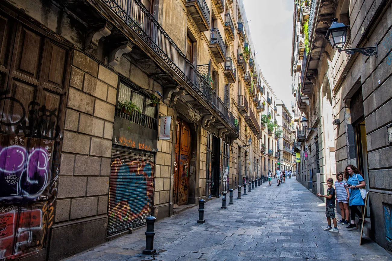 Walking through Barcelona