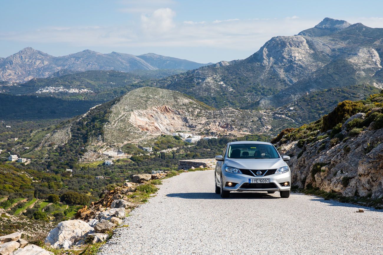 Driving on Naxos