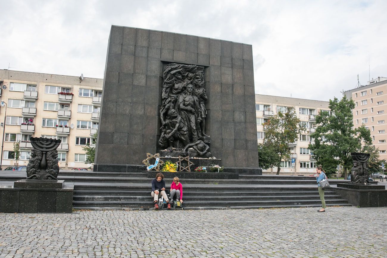 Ghetto Monument 2 days in Warsaw itinerary