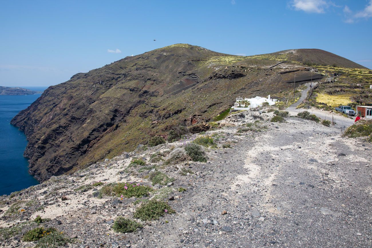 Gravel Road Santorini