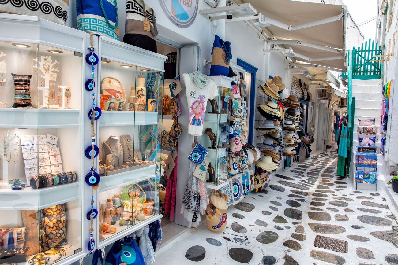 Shopping in Mykonos Greece Travel Tips