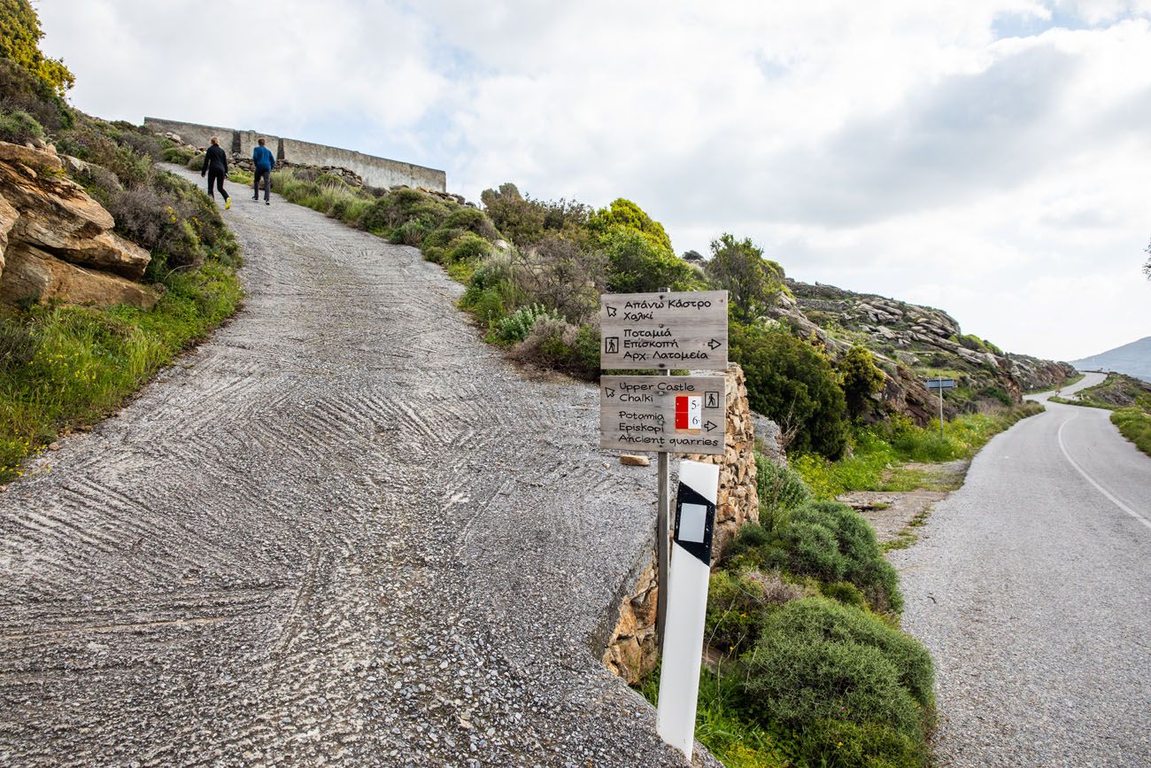 Start of the Trail Road