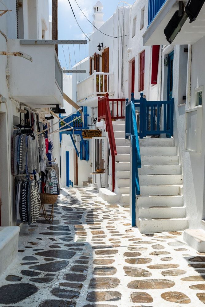 Mykonos Street Greece itinerary