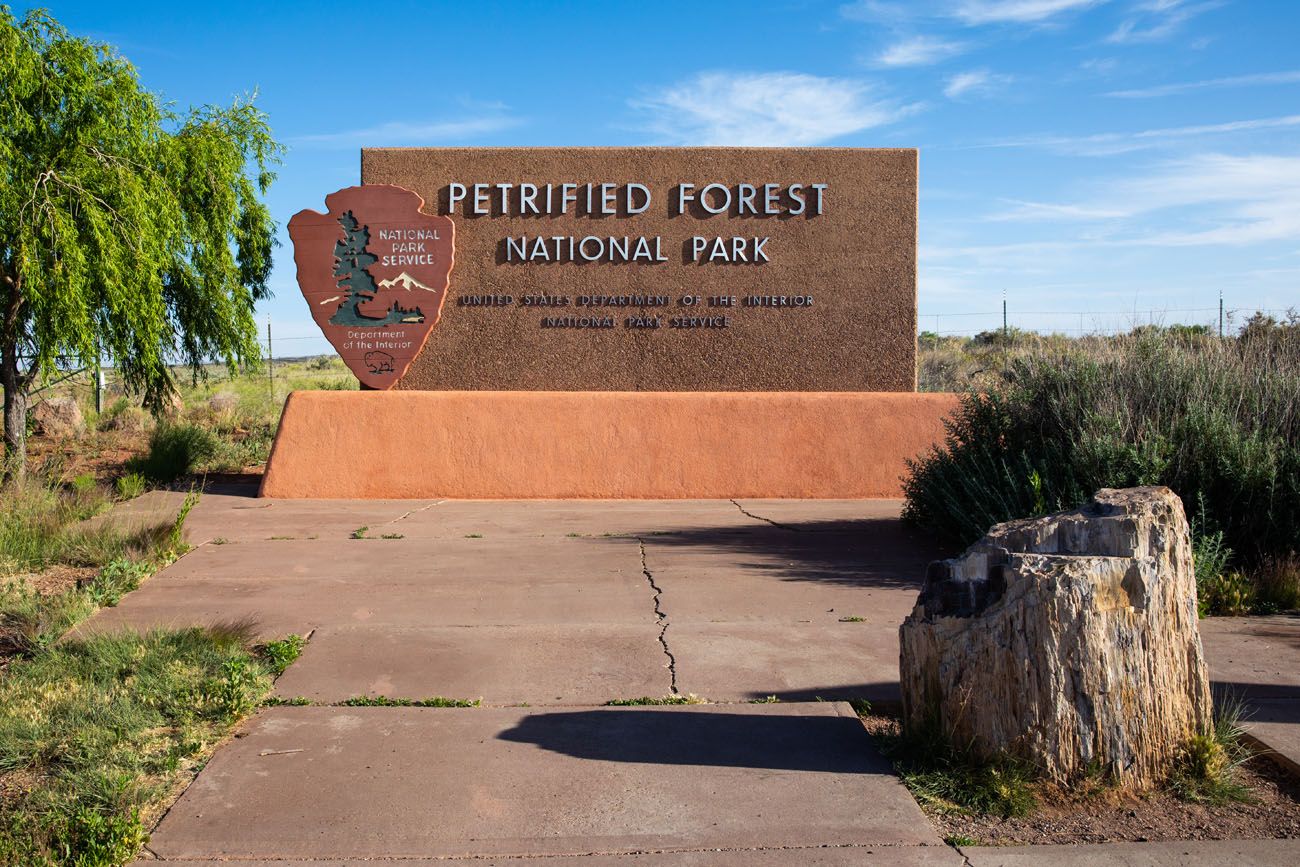 Petrified Forest Sign