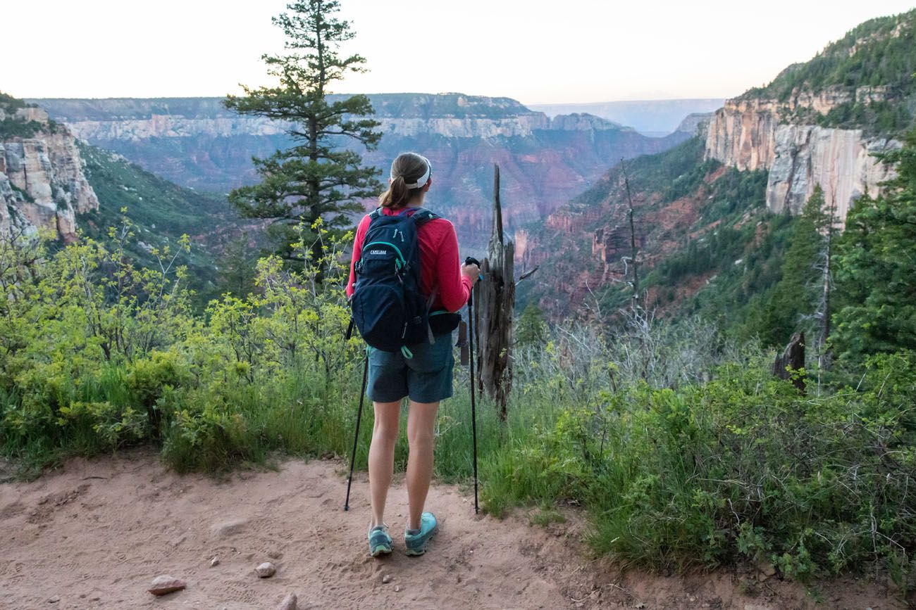 Start of the Hike Grand Canyon rim-to-rim