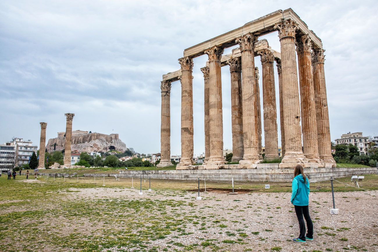 Temple of Olympian Zeus Greece itinerary