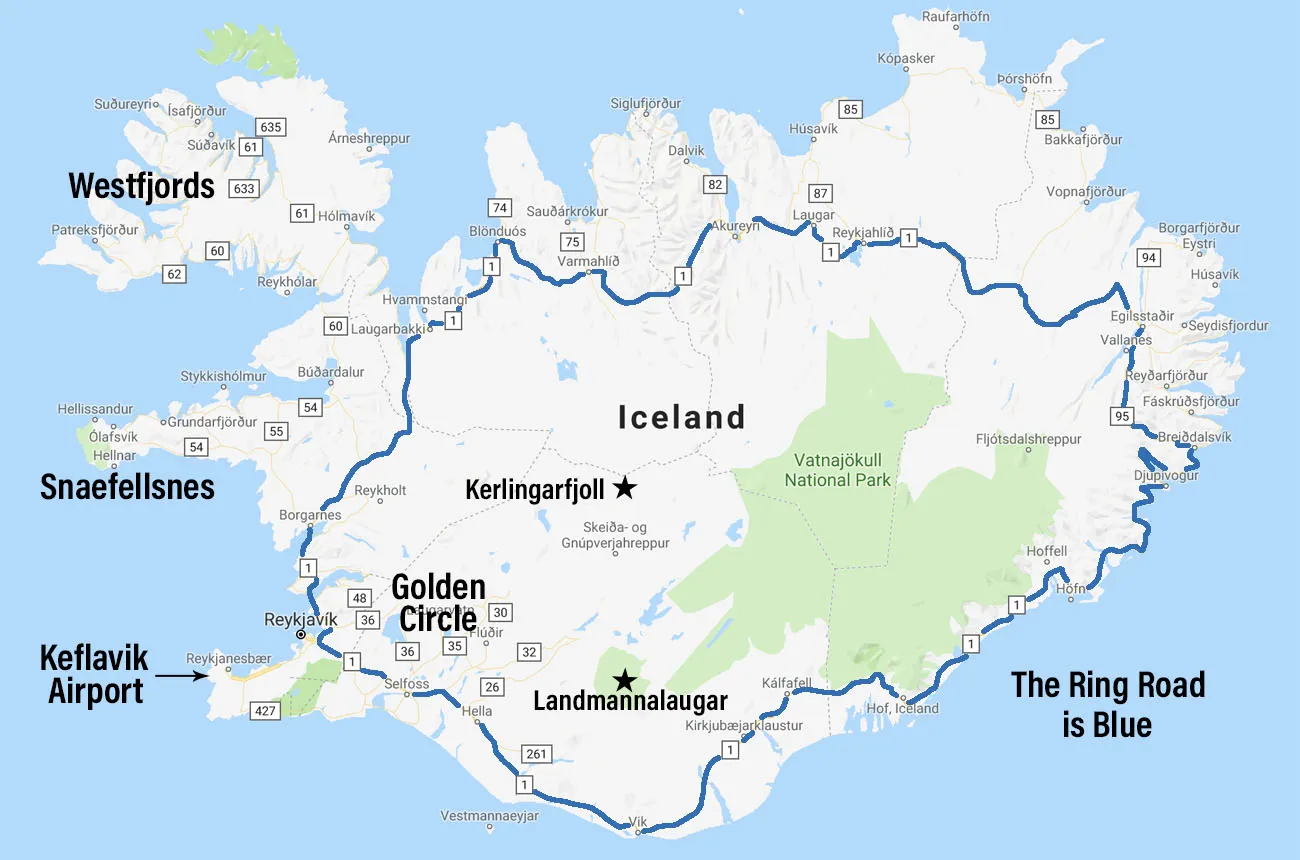 Iceland Map