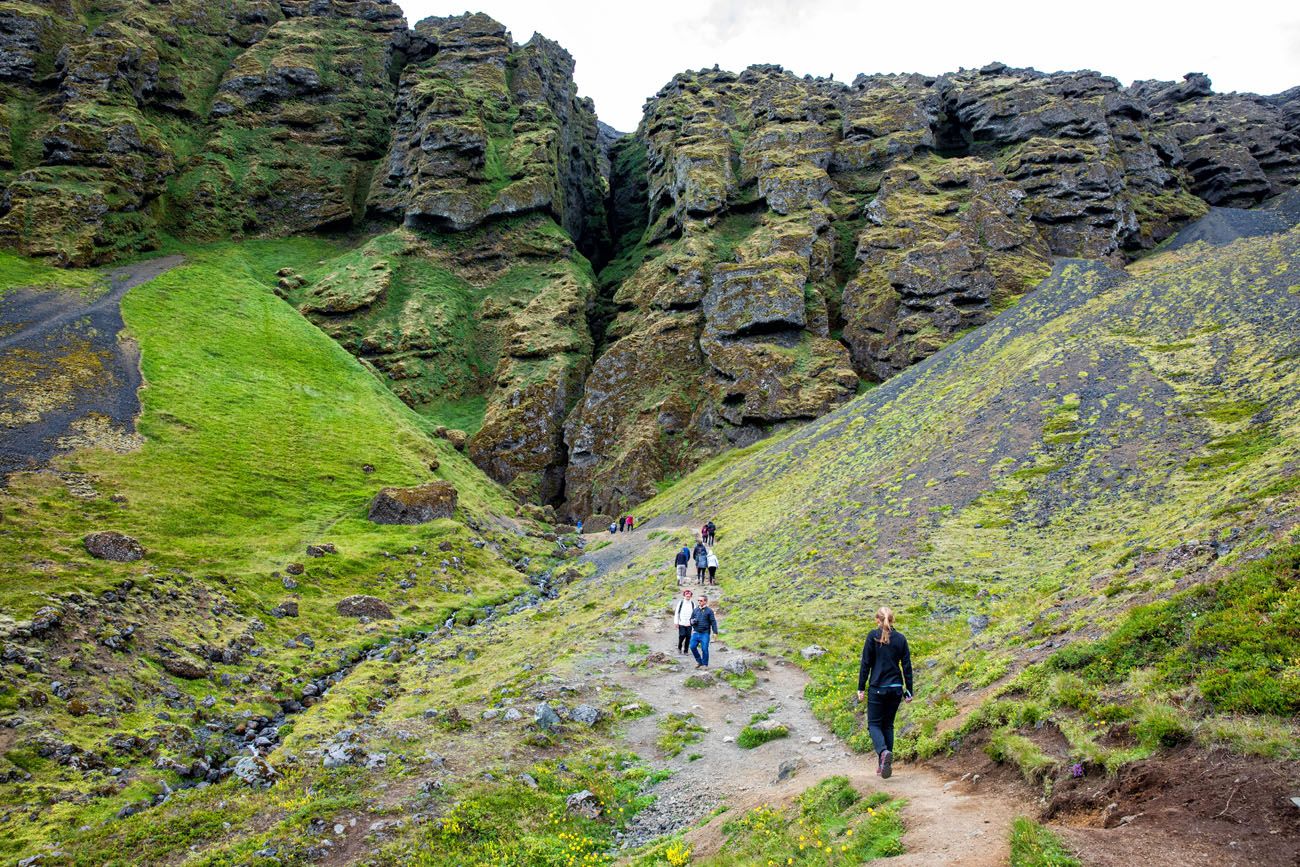 Raudfeldsgja Ravine Snaefellsnes Peninsula